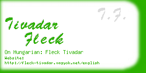 tivadar fleck business card